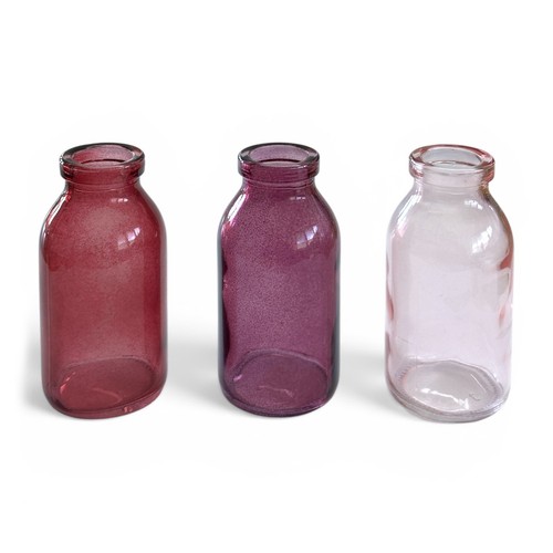 Glasvase 3er set - set, "bottle