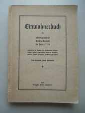 Einwohnerbuch Markgrafschaft