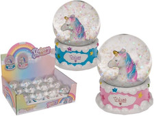 4 Stück Schneekugel Glitter