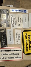 VEB DDR SCHILDER SAMMLUNG diverse Schilder Und MASCHINENTYPSCHILD alle Im BILD