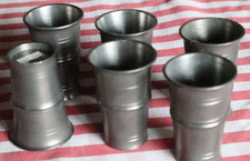 Zinn Schnapsbecher 6 Stück