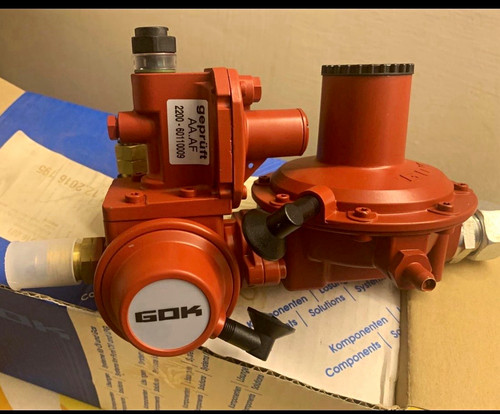 Gok gasregler 50 mbar - gok, kg/h