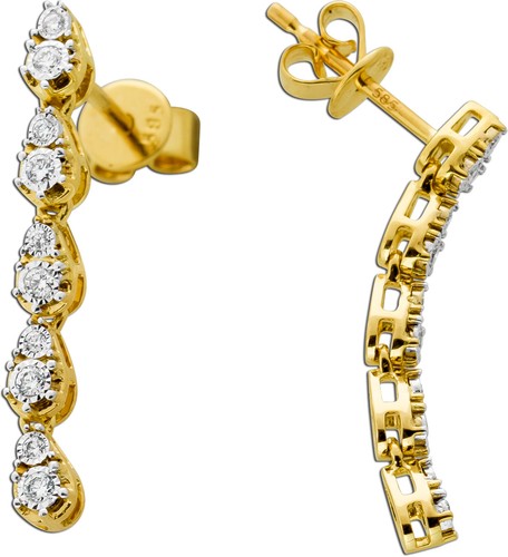 Diamant ohrstecker gold 585 - gold,
