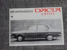 VEB IFA Dacia 1300 Prospekt Brochure 1973 Deutsch German selten rare