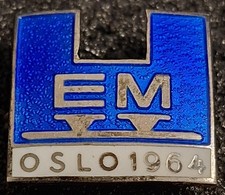 Eislauf EM Oslo 1964 Abzeichen