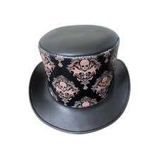 Schwarzer Leder Totenkopf