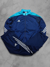 Vintage Adidas Tracksuit Größe XL Herren Baggy Fit Trainingsanzug Blau