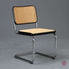 Thonet S32 Freischwinger Schwarz Bauhaus Stuhl Vintage chair tolle Patina 1990er