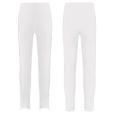 Mädchen Eislaufhose Glitzer Eiskunstlauf Leggings Stretch Strass Sportleggings