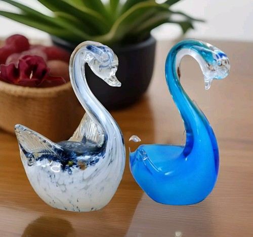 Glasfigur schwan schwäne - schwan,
