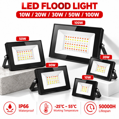 100w rgb led fluter - 20-100w,