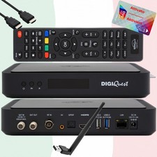 ►TiVuSat Karte 4K aktiviert + zertifizierter DIGIQuest Q90 Receiver mit Wlan ✅