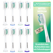 4-16 Mittel Ersatzbürsten passend für Philips Sonicare Aufsteckbürsten - Medium