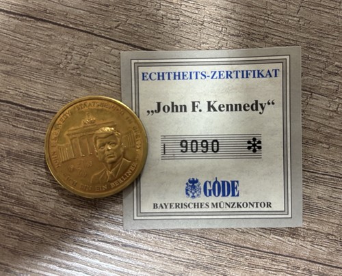 John kennedy gedenkmedaille - john,