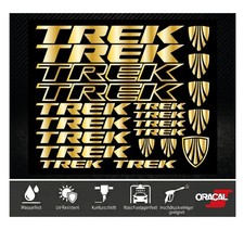 TREK Aufkleber Set Gold -