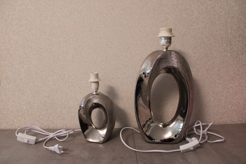 Tischlampe taba silber - tischlampe,