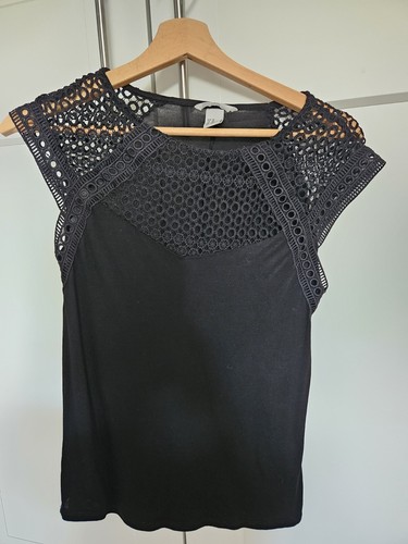 Damenshirt schwarz - h&m,, damenshirt,