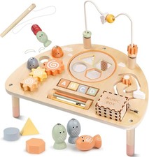 Baby Spieltisch ab 2 Jahr Holz Montessori Spielzeug motorik fördern Lernen Ge...