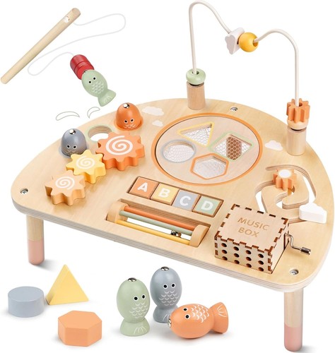 Baby spieltisch jahr - ab, holz
