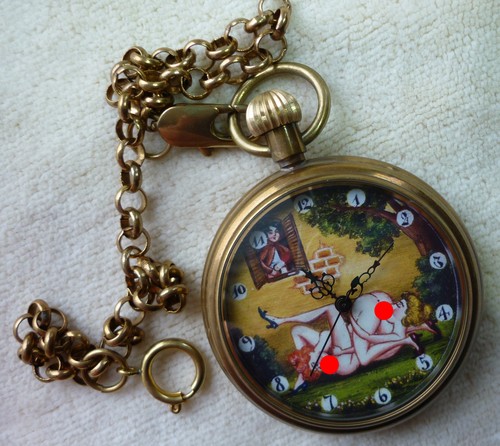 Taschenuhr mit erotik - mit, motiv