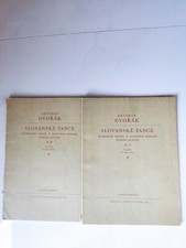 Noten 2 Notenhefte Klavier Dvorak Antonin Slawische Tänze OP 46, OP 72 Arr Solc