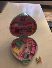 Polly Pocket Mini BabyTime Fun Blaues Herz, Baby Zeit Spaß, Bluebird 1994