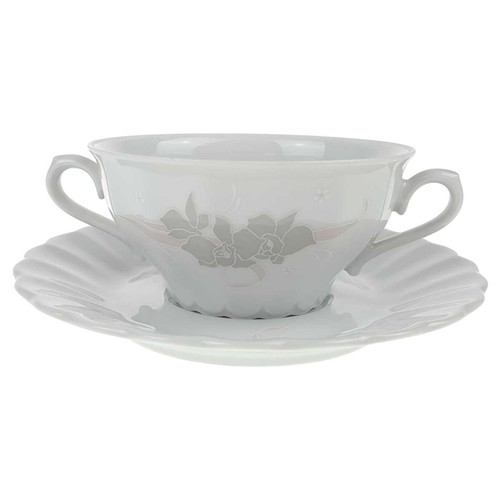 Suppentasse mit untertasse - suppentasse,