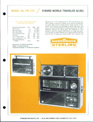 Nordmende 155 band world - pr-155, 9-band