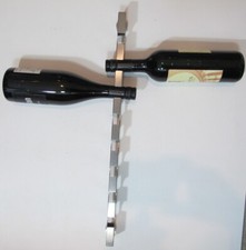 Weinhalter Zack Weinregal Edelstahl 54 cm Weinflaschenhalter f. 8 Flaschen (D5)