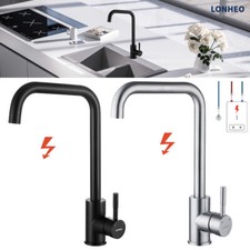 Küchenarmatur Niederdruck Wasserhahn Küche Spültischarmatur 360° Edelstahl