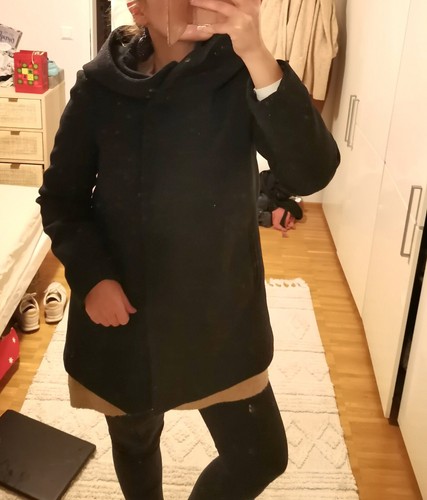 Jacke mantel mit - mit, kapuze