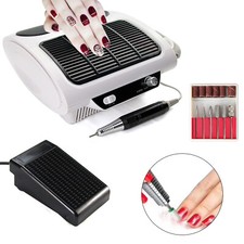 3in1 Elektrische Nagelfräser mit Absaugung Professionell Manikure Pedikure Set
