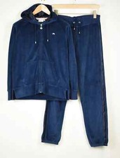 Ellese Trainingsanzug Damen M Samt Look 2in1 Dehnbar Athletic Kleidung SPORTS