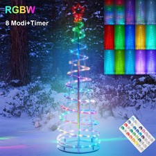 1.8M LED Weihnachtsbaum Beleuchtung Lichterkette Außen Innen Garten Party Deko