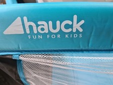 Hauck Reisebett Dream N Play Blau Schwarz 120x60 - Wie NEU! Babybett