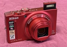 NIKON Coolpix S8200 Hochwertige Digitalkamera Point and Shoot Rot  TOP OVP