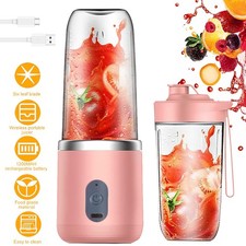 Tragbarer Mixer,400mL Kleiner Mixer für Shakes&Smoothies Elektrischer Saftmixer