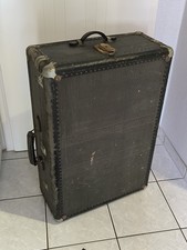 antiker großer ZWEIMANN Leder-Ecken Garderobe Reisekoffer Koffer Oldtimer Deko