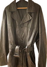 Vintage Herren-Lederjacke – Schwarz – Größe 56 – Mokka-Nappa (Finnland) – 1970er