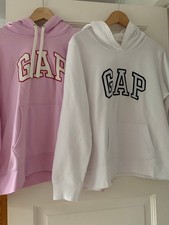 2 Hoodys von GAP, weiß und rosa, Größe L, leichter Stoff,gut erhalten
