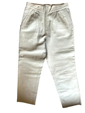 !!  Lederhose  Weiß  Echtleder Gr; 38
