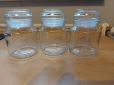 3x Vorratsgläser aus Glas, je