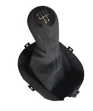 FÜR AUDI TT/TTS  8J 06-2014 5G  ALCANTRA LEDER SCHALTKNAUF SCHALTSACK BLAU