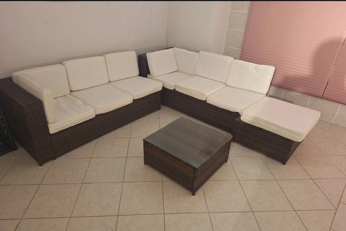 Polyrattan garten lounge set - garten,