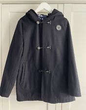 Top!  SCOTCH SHRUNK Dufflecoat Mantel Wolle 10 140 blau