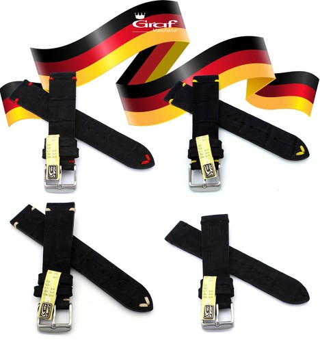 Graf nubuk alligator uhrenband - graf,