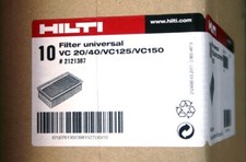 1 Stk. neuer HILTI Filter Filterelement Staubsaugerfilter VC 20/40 VC 125/150