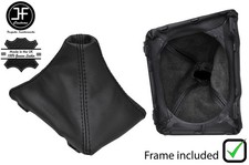 SCHWARZE NÄHTE LEDER ZAHNRAD