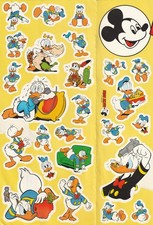 ✪ MICKY MAUS MAGAZIN Donald Duck, Ehapa/Disney STICKER/AUFKLEBER-BOGEN