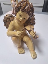 Engel mit Geige Cherub Figur